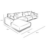 ⁦كنب زاوية مودرن كبيرة ⁩ - الصورة ⁦2⁩