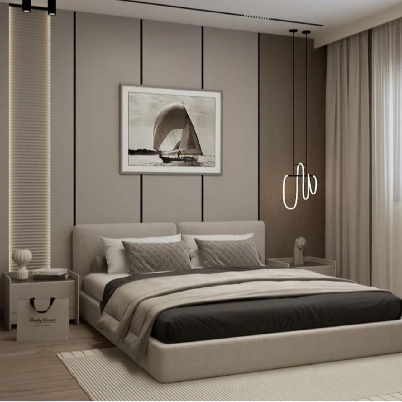 WhatsApp Image 2025-12-04 at 10.41.18 AM (1) سرير نوم مودرن بتصميم فندقي - الصورة 1